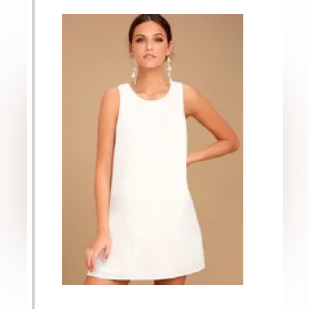 Lulu’s Ivory Shift Dress